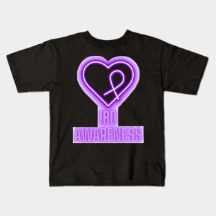 Neon Purple IBD Awareness 2 Kids T-Shirt